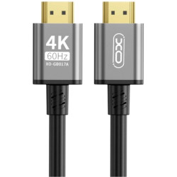 Кабель мультимедійний HDMI M to HDMI M 3.0m V2.0 black XO (GB017A-HDMI.tranish)