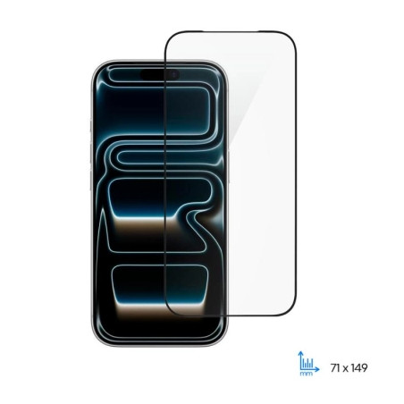 Скло захисне 2E 2.5D FCFG iPhone 17 Pro Black (2E-IP-17P-6.3-SMFCFG-BB)