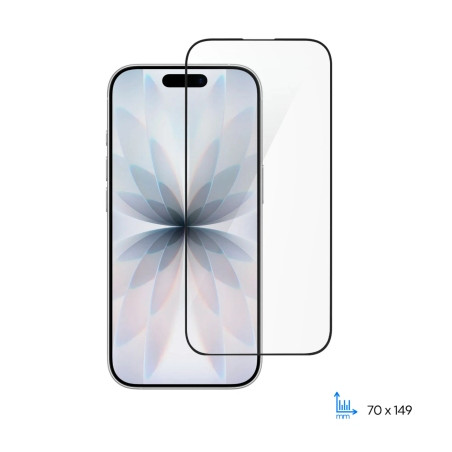 Скло захисне 2E 2.5D FCFG iPhone 17 Black (2E-IP-17.-6.3-SMFCFG-BB)