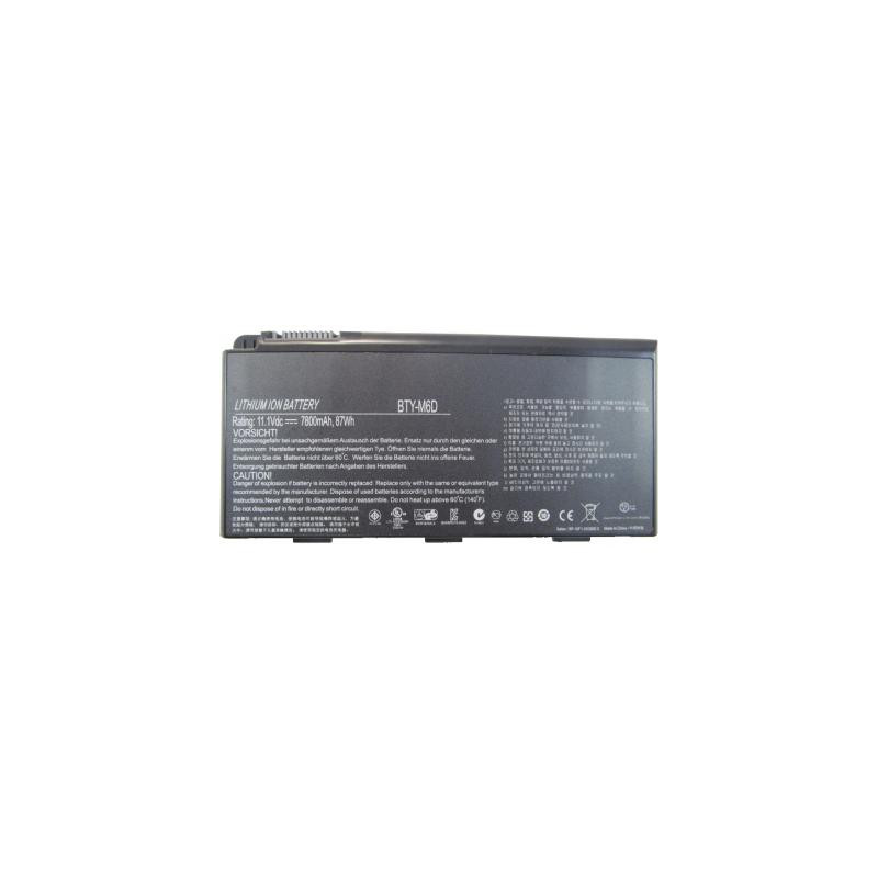 Акумулятор до ноутбука MSI BTY-M6D 7800mAh 6cell 11.1V Li-ion (A47040)