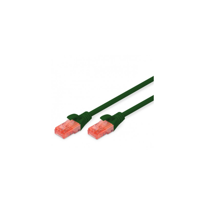 Патч-корд 1м, CAT 6 UTP, AWG 26/7, Cu, LSZH, green Digitus (DK-1617-010/G)