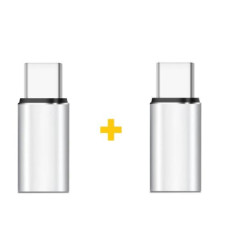 Перехідник Lightning F to USB-C M 2PCS silver XoKo (XK-AC025-SL2)