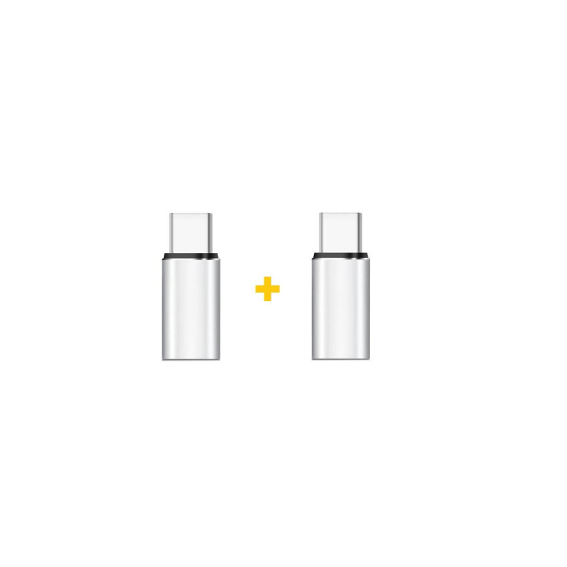 Перехідник Lightning F to USB-C M 2PCS silver XoKo (XK-AC025-SL2)