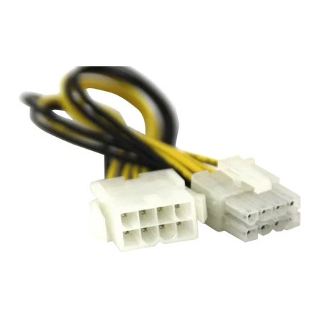 Кабель живлення ATX 8pin M to ATX 8pin F 0.2m Value (S0173)