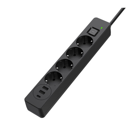 Мережевий фільтр живлення ColorWay CW-CHE435PDB, 4 розетки/3USB 5M (CW-CHE435PDB)