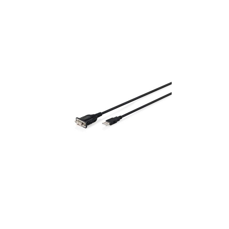 Кабель для передачі даних USB 2.0 AM to COM 1.8m DB9 RS232 FT232RNL black Digitus (DA-70172)