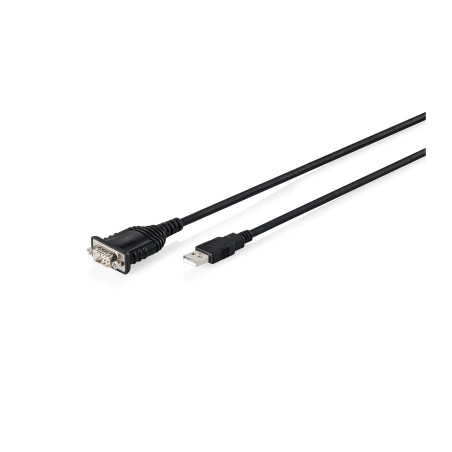Кабель для передачі даних USB 2.0 AM to COM 1.8m DB9 RS232 FT232RNL black Digitus (DA-70172)