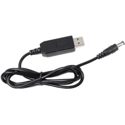 Кабель живлення USB to DC 5.5x2.1mm 12V 1.0m Value (S1016)