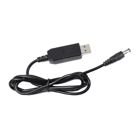 Кабель живлення USB to DC 5.5x2.1mm 12V 1.0m Value (S1016)