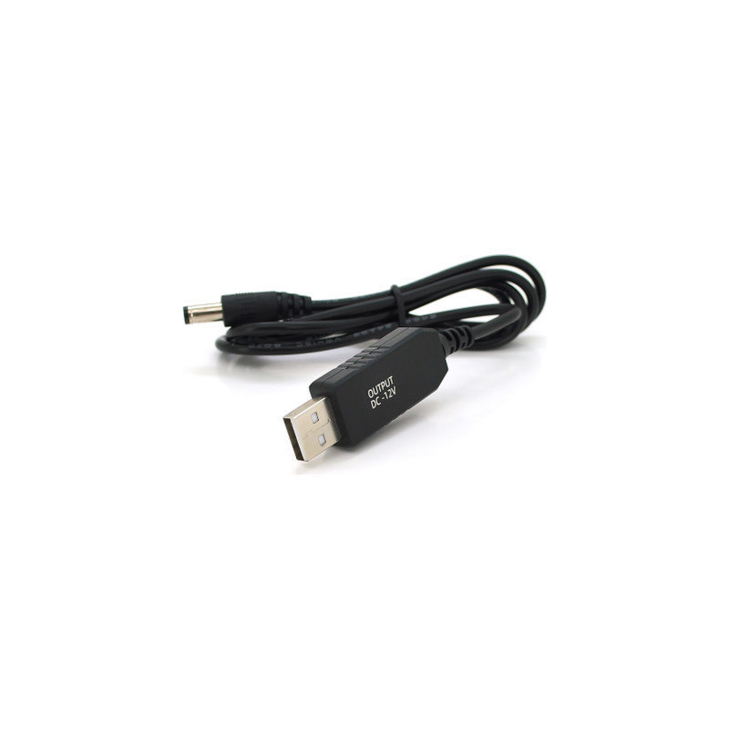 Кабель живлення USB to DC 5.5x2.5mm 12V 1.0m OEM Voltronic (KPFR/5-12)