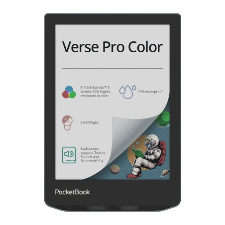 Електронна книга Pocketbook 634K3 Verse Pro Color, StormySea (PB634K3-1-CIS)