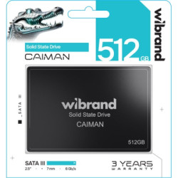 Накопичувач SSD 2.5" 512GB Caiman Wibrand (WI2.5SSD/CA512GBST)
