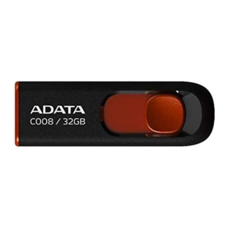 USB флеш накопичувач ADATA 32Gb C008 black+red (AC008-32G-RKD)