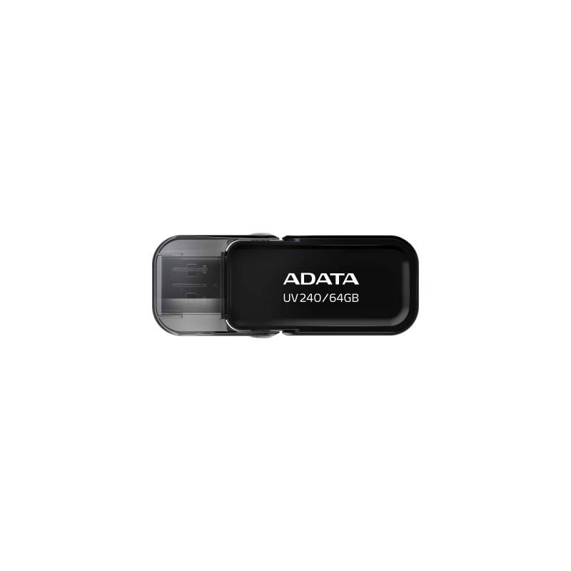 USB флеш накопичувач ADATA 64GB UV240 Black USB 2.0 (AUV240-64G-RBK)