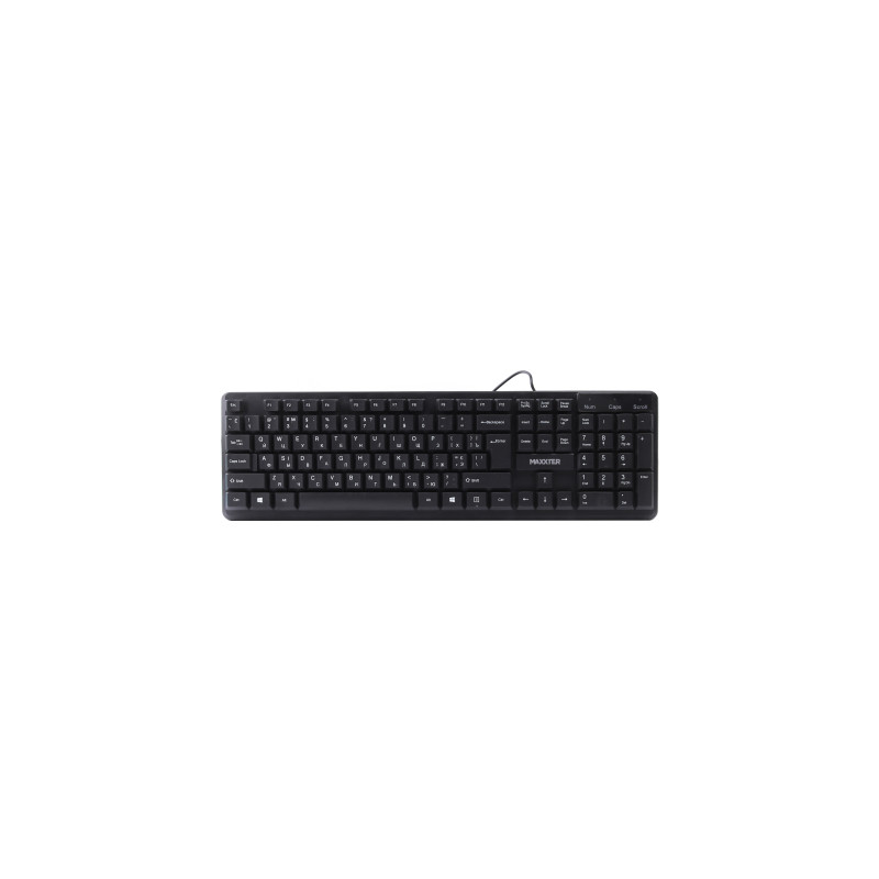 Клавіатура Maxxter KBM-U01-UA USB Black (KBM-U01-UA)