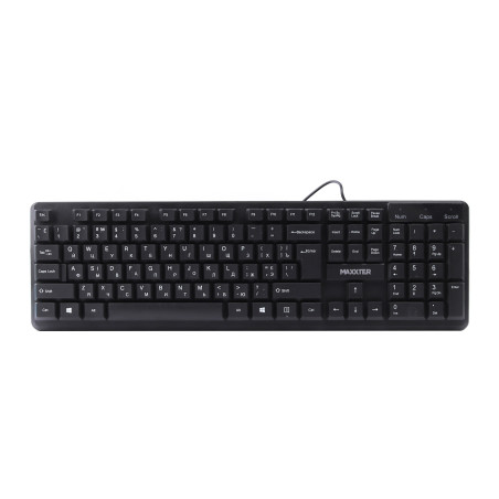 Клавіатура Maxxter KBM-U01-UA USB Black (KBM-U01-UA)