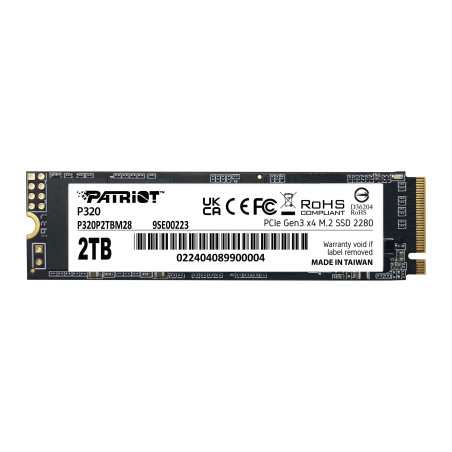Накопичувач SSD M.2 2280 2TB Patriot (P320P2TBM28)