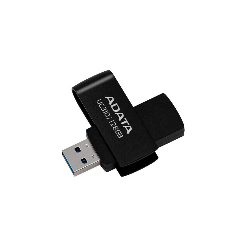 USB флеш накопичувач ADATA 128GB UC310 USB 3.2 Black (UC310-128G-RBK)