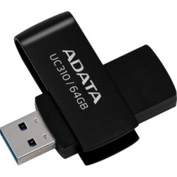 USB флеш накопичувач ADATA 64GB UC310 Black USB 3.0 (UC310-64G-RBK)