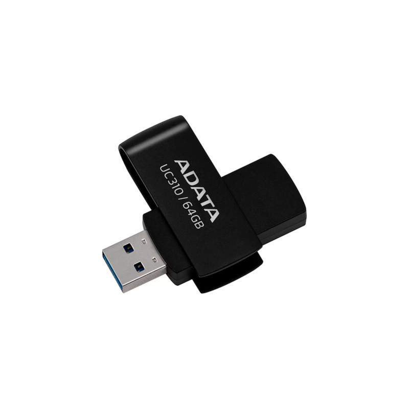 USB флеш накопичувач ADATA 64GB UC310 Black USB 3.0 (UC310-64G-RBK)