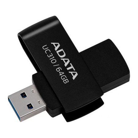 USB флеш накопичувач ADATA 64GB UC310 Black USB 3.0 (UC310-64G-RBK)