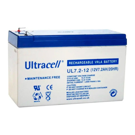 Батарея до ДБЖ Ultracell 12V-7.2Ah, AGM (UL7.2-12)