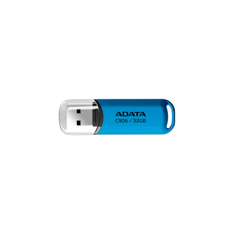 USB флеш накопичувач ADATA 32GB C906 Blue USB 2.0 (AC906-32G-RWB)