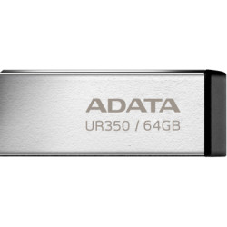 USB флеш накопичувач ADATA 64GB UR350 Silver-Black USB 3.2 (UR350-64G-RSR/BK)