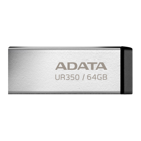 USB флеш накопичувач ADATA 64GB UR350 Silver-Black USB 3.2 (UR350-64G-RSR/BK)
