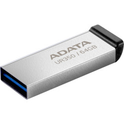 USB флеш накопичувач ADATA 64GB UR350 Silver-Black USB 3.2 (UR350-64G-RSR/BK)