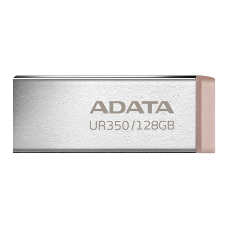 USB флеш накопичувач ADATA 128GB UR350 Silver/Beige USB 3.2 (UR350-128G-RSR/BG)