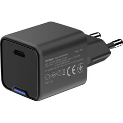 Зарядний пристрій ColorWay GaN Mini 25W PD Port PPS USB-C black (CW-CHS052PD-BK)