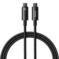 Дата кабель USB-C to USB-C 1.0m 240W Black Baseus (CAWJ040001)