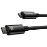Дата кабель USB-C to USB-C 1.0m 240W Black Baseus (CAWJ040001)