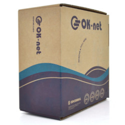 Кабель мережевий OK-Net FTP 305м cat.5e (F/UTP-cat.5E) (КПВЭ-ВП (200) 4*2*0,51)
