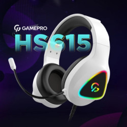 Навушники GamePro HS615 RGB White (HS615)