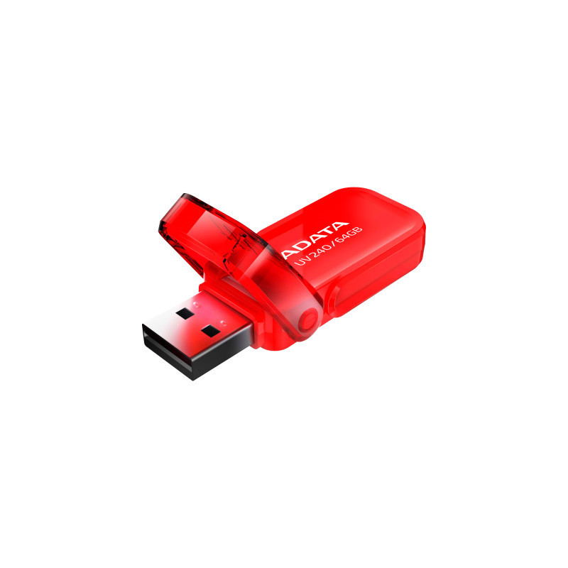 USB флеш накопичувач ADATA 64GB AUV 240 Red USB 2.0 (AUV240-64G-RRD)