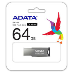USB флеш накопичувач ADATA 64GB AUV 250 Black USB 2.0 (AUV250-64G-RBK)