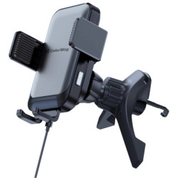 Універсальний автотримач ColorWay AutoSense Car Wireless Charger 2 (Dashboard+Air Vent) 15W (CW-CHAW040Q-BK)
