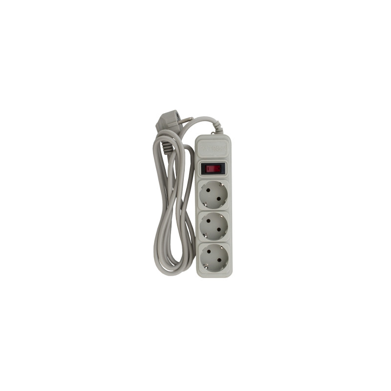 Мережевий фільтр живлення Patron EXT-PN-SP-1032-GR, 1.8m Grey (EXT-PN-SP-1032-GR)