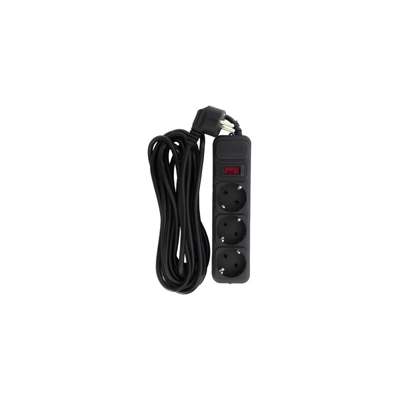Мережевий фільтр живлення Patron EXT-PN-SP-1035, 5m Black (EXT-PN-SP-1035)