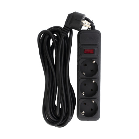Мережевий фільтр живлення Patron EXT-PN-SP-1035, 5m Black (EXT-PN-SP-1035)