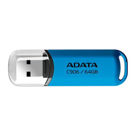 USB флеш накопичувач ADATA 64GB C906 Blue USB 2.0 (AC906-64G-RWB)