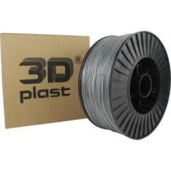 Пластик для 3D-принтера 3Dplast PETG 1.75мм, 3кг, gray metallic (3DPTG1753GRMT)