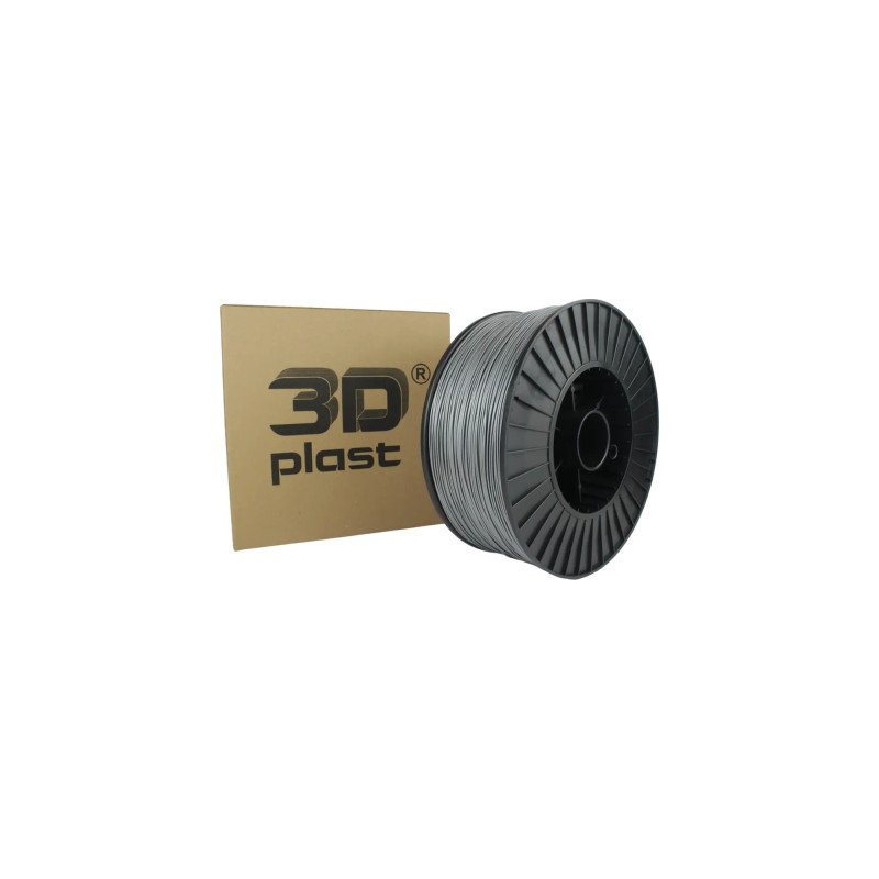 Пластик для 3D-принтера 3Dplast PETG 1.75мм, 3кг, gray metallic (3DPTG1753GRMT)
