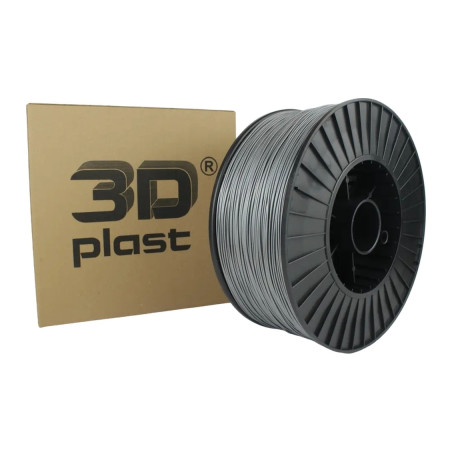 Пластик для 3D-принтера 3Dplast PETG 1.75мм, 3кг, gray metallic (3DPTG1753GRMT)