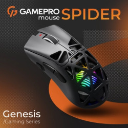 Мишка GamePro Genesis Spider Wireless/Bluetooth/USB Black (GM870B)