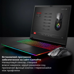 Мишка GamePro Genesis Spider Wireless/Bluetooth/USB Black (GM870B)