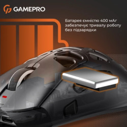 Мишка GamePro Genesis Spider Wireless/Bluetooth/USB Black (GM870B)