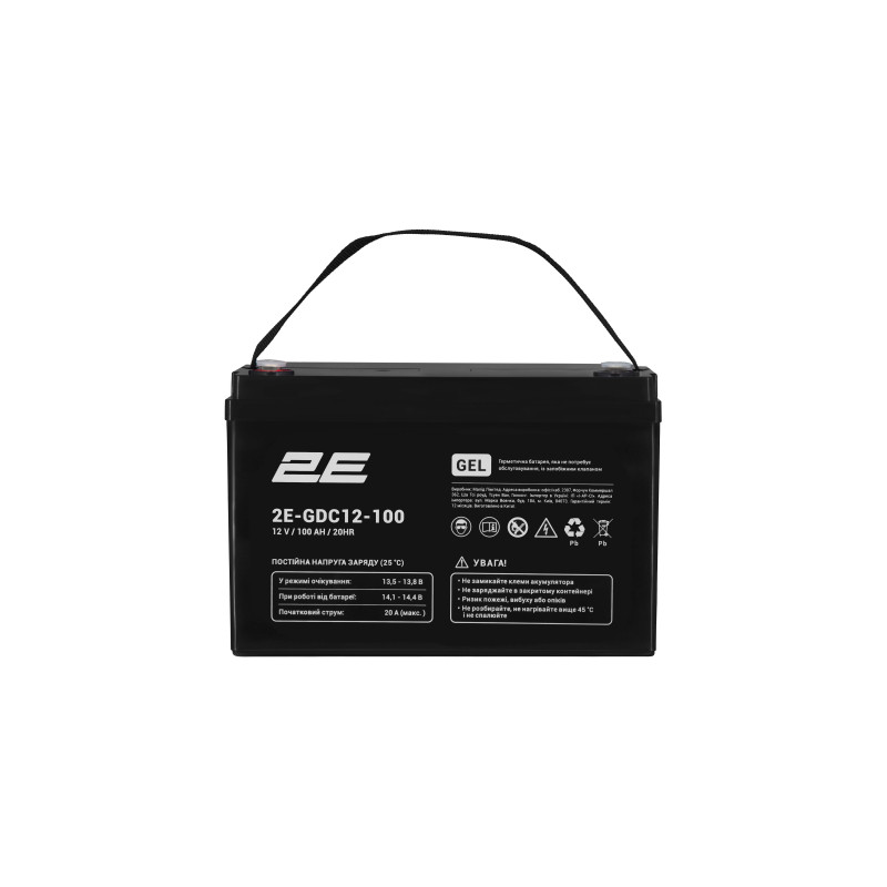 Батарея до ДБЖ 2E 2E-GDC12-100 12V 100Ah (2E-GDC12-100)